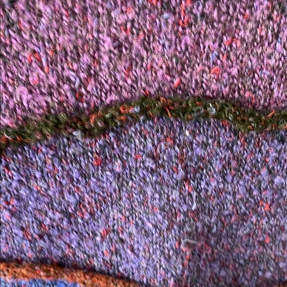 Anthropologie Curio Multicolor Women's Cardigan Sweater PM Curved Buttons - Picture 8 of 8